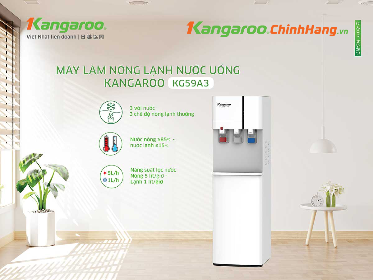 Cây nước nóng lạnh Kangaroo KG59A3