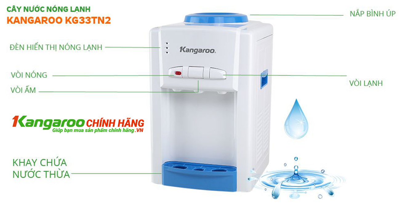 Cây nước nóng lạnh Kangaroo KG33TN2