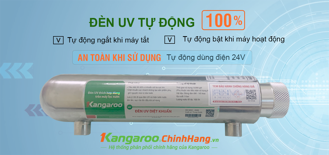 Đèn UV diệt khuẩn hoàn toàn tự động