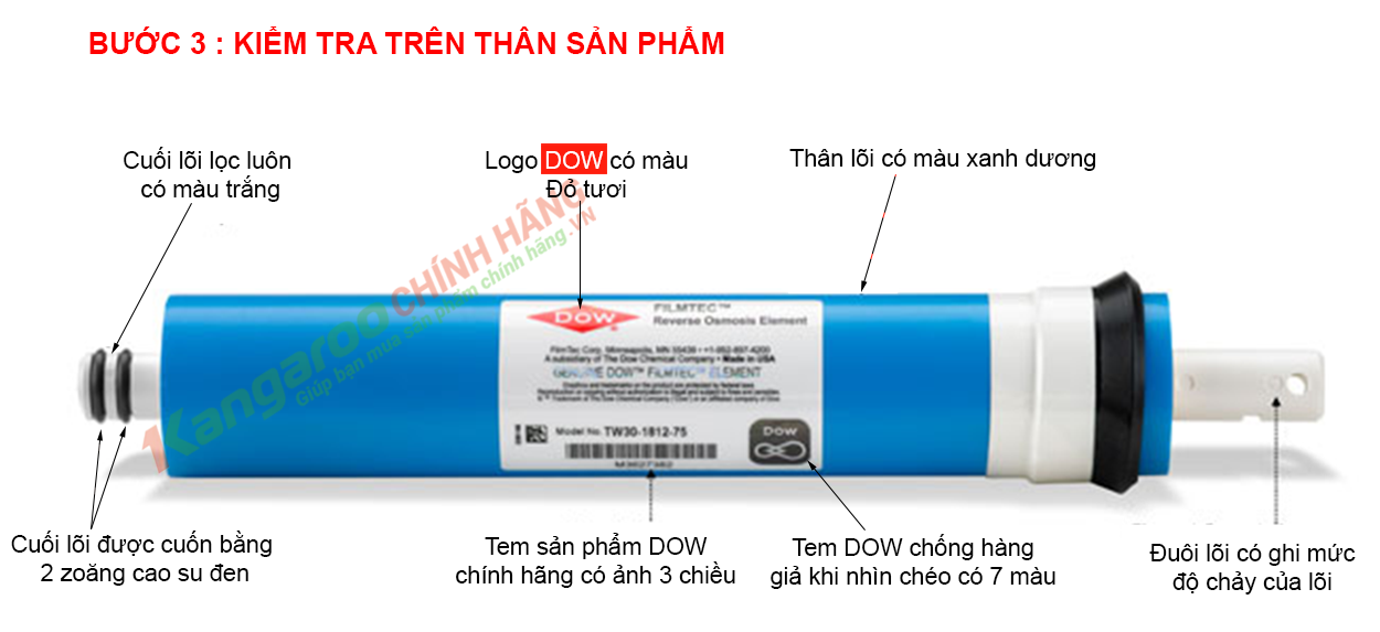 Cách nhận biết màng RO chính hãng Cách nhận biết màng RO chính hãng