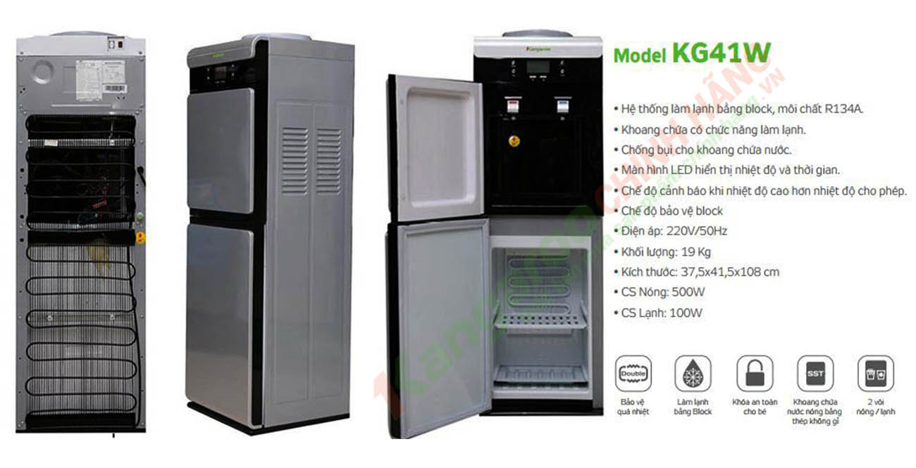 Cây nước nóng lạnh Kangaroo KG41W Cây nước nóng lạnh Kangaroo KG41W