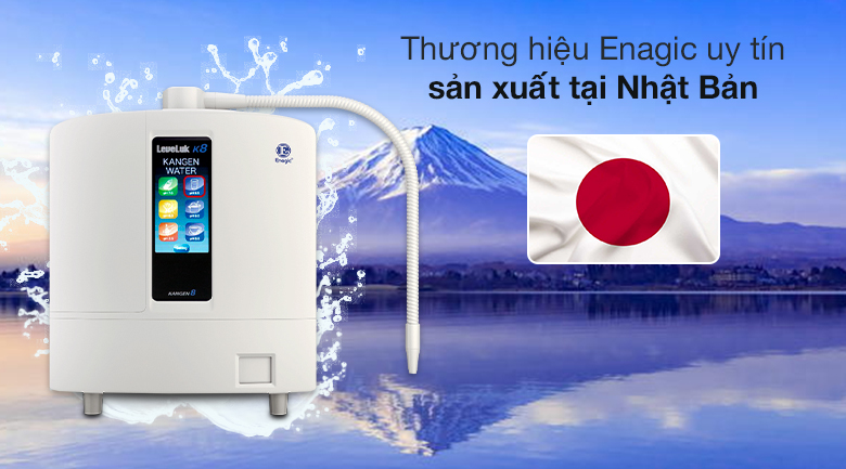 Máy lọc nước ion kiềm Kangen Leveluk K8 tạo ra 7 loại kiềm