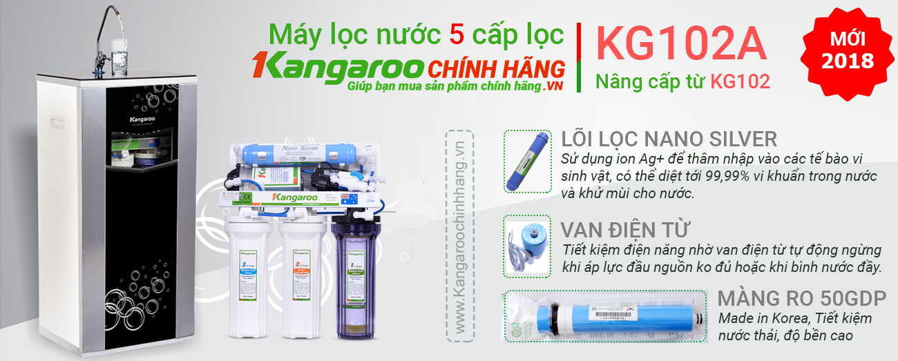 Máy lọc nước kangaroo KG102A Máy lọc nước kangaroo KG102A