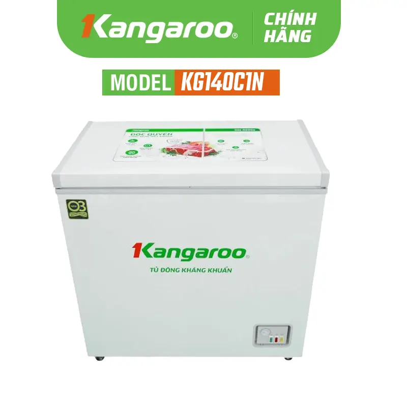 Tủ đông kháng khuẩn KG140C1N - 140 lít